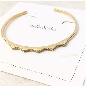 Stella & Dot Pave Cuff Bracelet